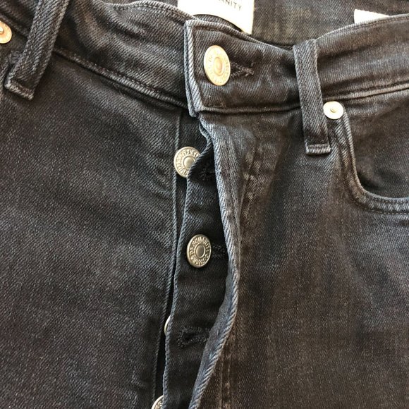 Citizens of Humanity Womens Jeans Olivia Ankle Button Fly Dark Wash 26 - Picture 3 of 6